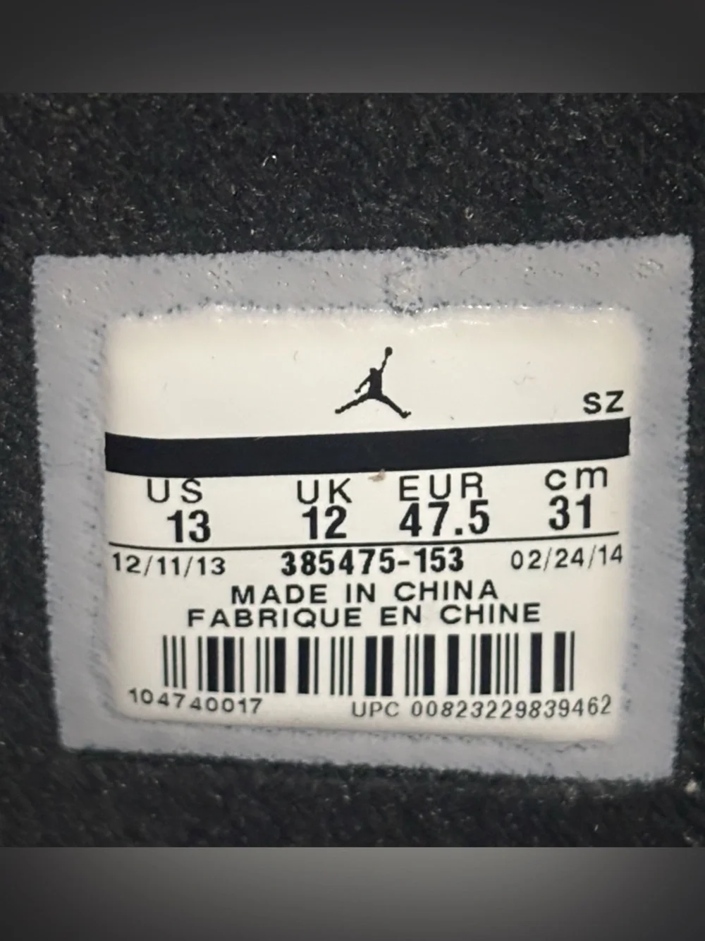 Nike Air Jordan 2 Retro Concord 2014 Size 13 White Purple OG Box